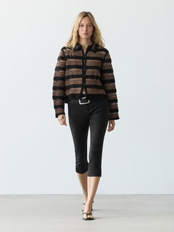 Massimo Dutti Короткая куртка, коричневый