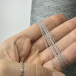 TRANSFORMARE ; 50% кашемир, 50% PVA, нанопайетки 1мм; 2500м/100гр; col. 026, цвет: серый с серебристыми пайетками; S301