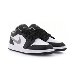 Женские кроссовки Air Jordan 1 Low "Black White Grey" 553560-040