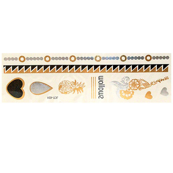 Временные флеш-тату  вариант 22 (лист 19х6 см)