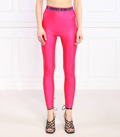 леггинсы Versace Jeans Couture - розовый(74HAC101J0062)