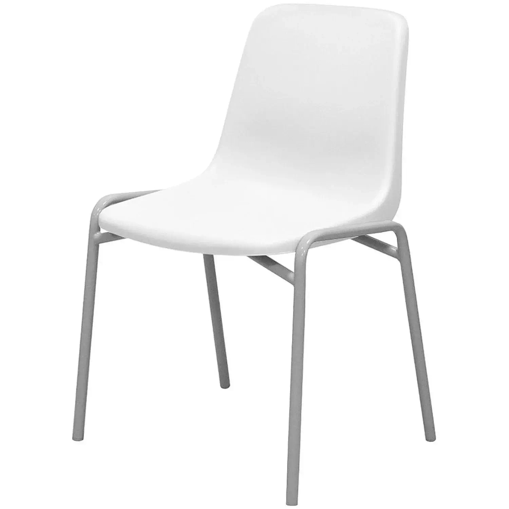 Стул GL_Комус Мебель СтритRAL9006,пластRAL9003(бел)