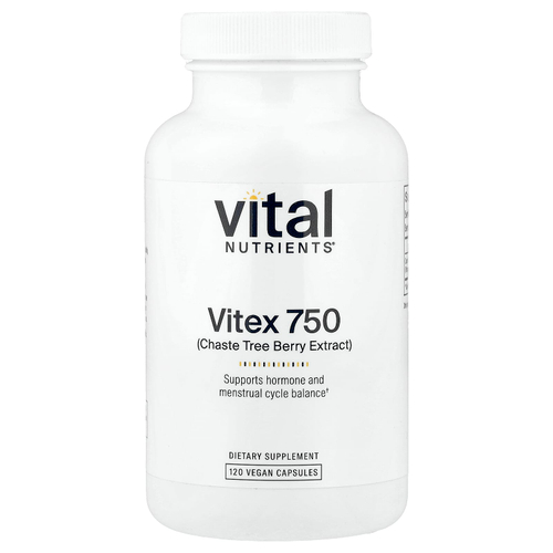 Vital Nutrients, Vitex 750, 750 мг, 120 веганских капсул