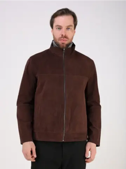 Кожаная куртка демисезонная замшевая двухсторонняя