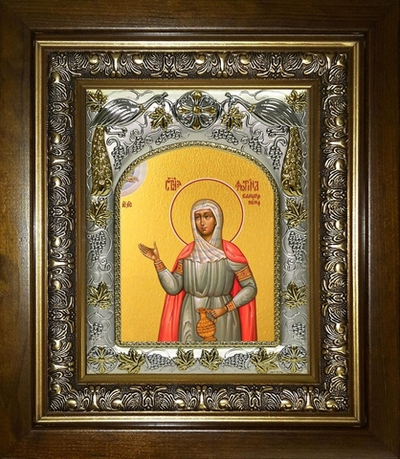 Икона "Фотина (Светлана) Самаряныня, Римская, мученица" 18х14 см в киоте