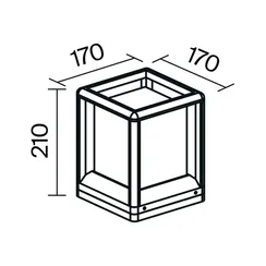 Ландшафтный светильник Трим / Trim E27x1 15Вт IP 65 Outdoor o455fl-01gf1