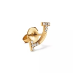 Серьги из жёлтого золота 18k с бриллиантами , Tiffany 💠T smile New