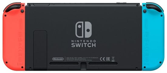 Игровая приставка Nintendo Switch rev.2 32 ГБ, неоновый синий/неоновый красный