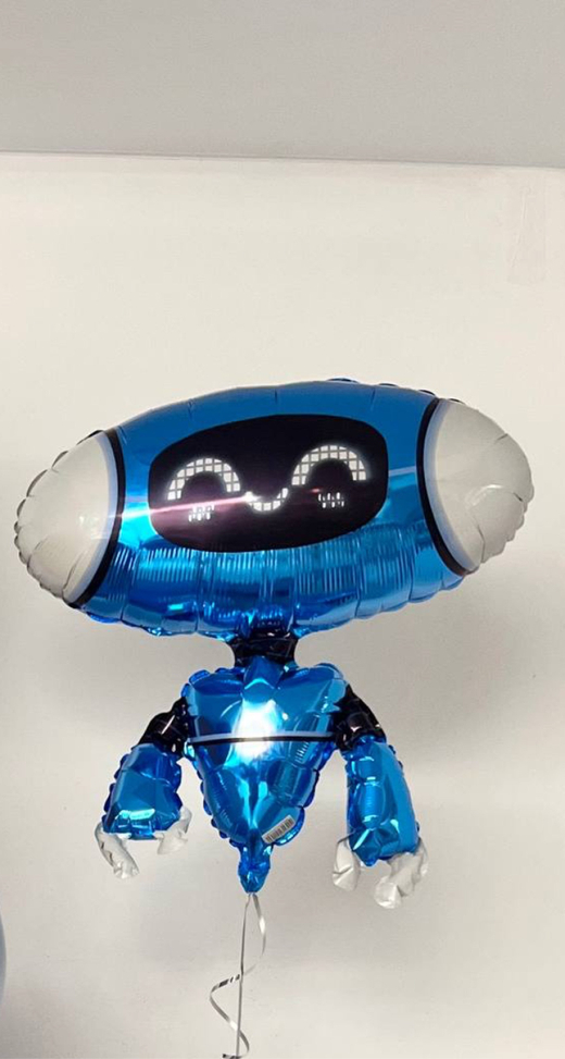 Фольгированный шар Робот синий