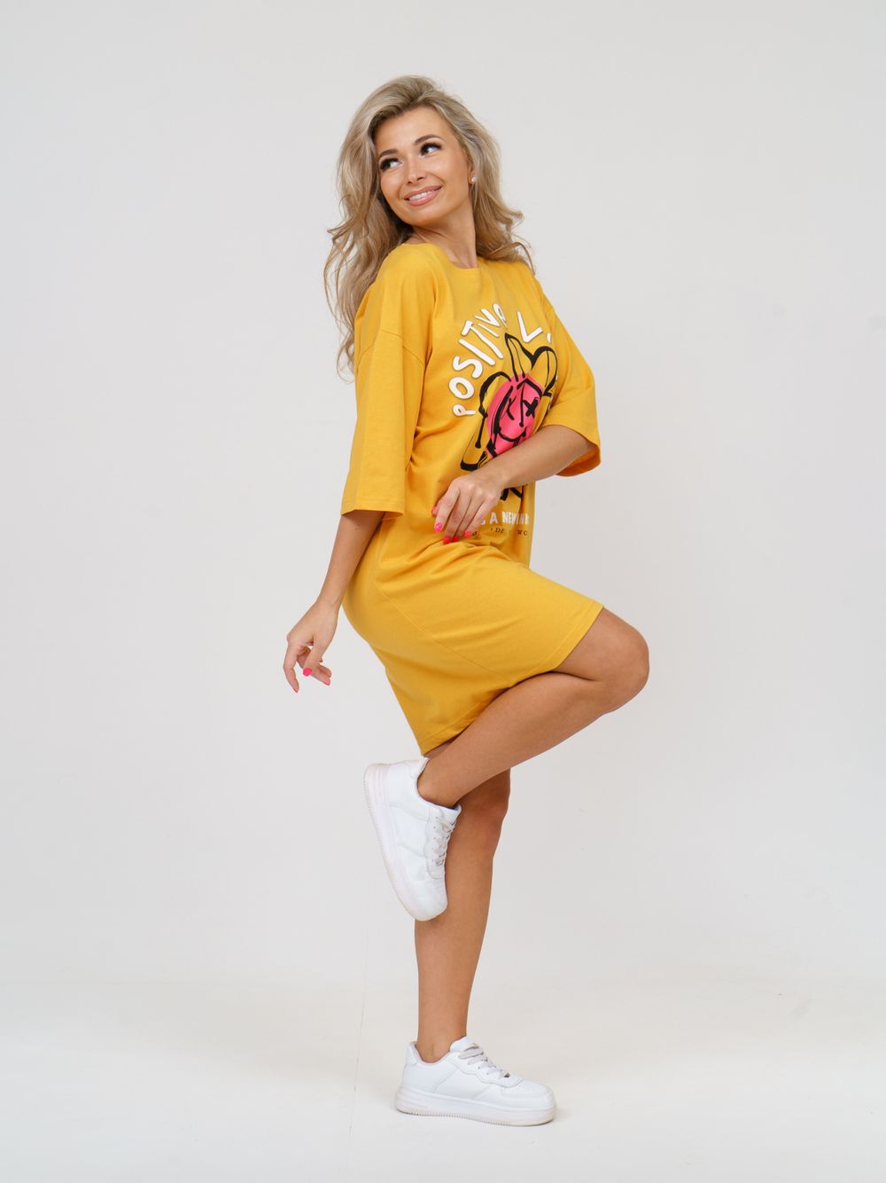 894 Туника "Горчичный" SveTekst (Акция)