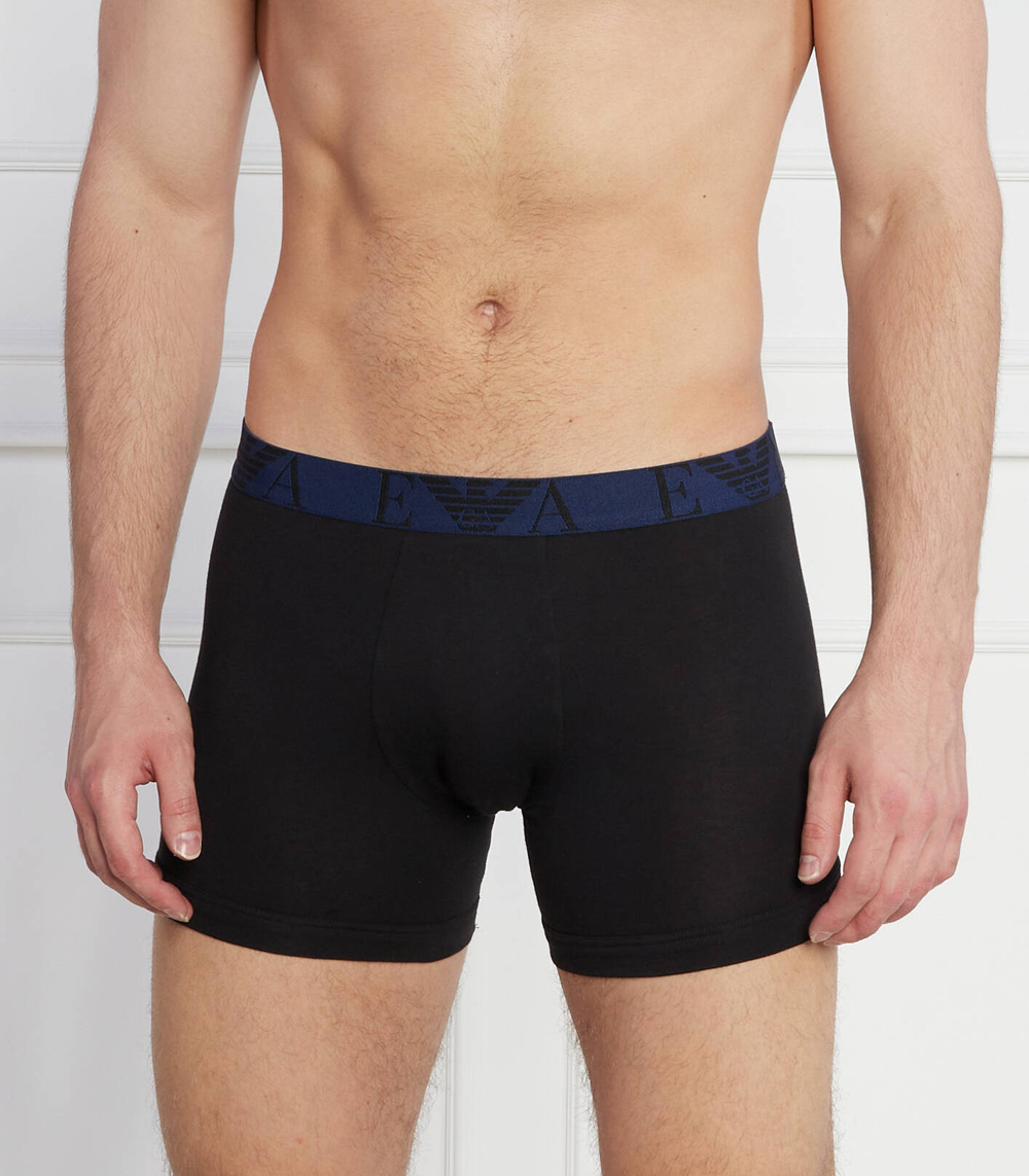 Трусики-боксеры 3шт. Emporio Armani - черный(111473 3F715)