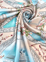 Платок «Дворцы Крыма» 100% шелк