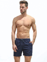 Мужские пляжные шорты из быстросохнущей ткани (Размер: M) (Цвет: темно-синий)