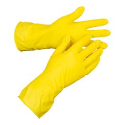 Перчатки хозяйственные латексные оранжевые