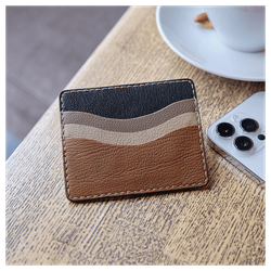 Кожаный картхолдер «Медведь»