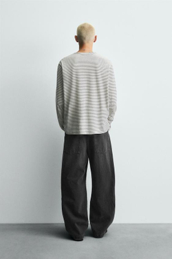 ZARA ДЖИНСЫ RELAXED FIT, УГОЛЬНЫЙ