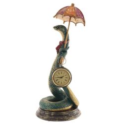 GAEM Фигурка декоративная с часами"Змея" (1хLR44 н/п), L15 W15 H38 см