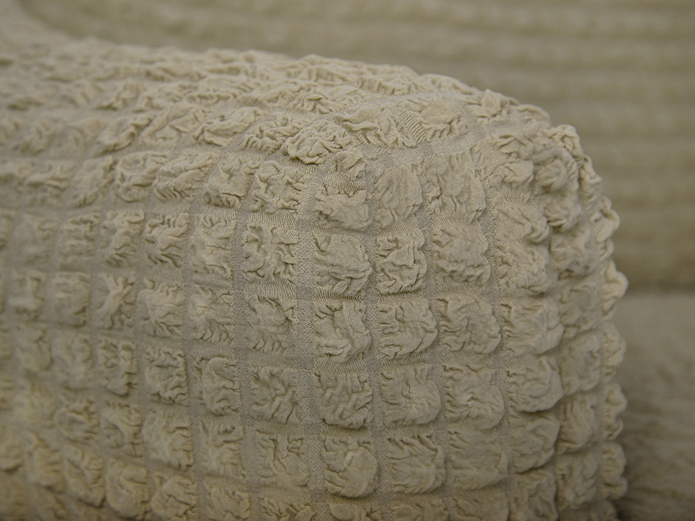 Комплект чехлов на диван и 2 кресла без оборки, цвет Бежевый