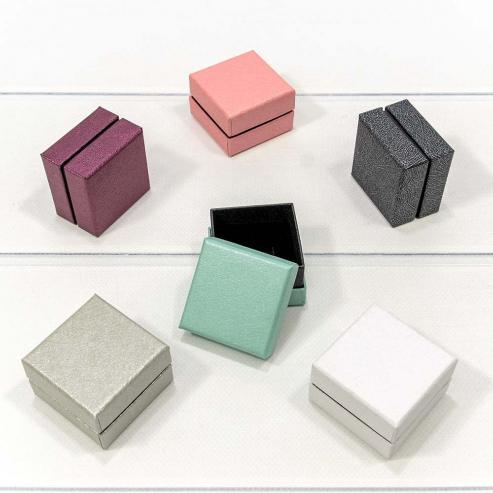 Коробка Ювелирная 5х5х3.5 см Набор 6 шт "Люкс" (Микс)