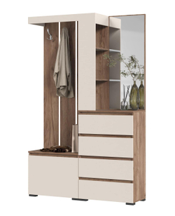 Хелен ПР 01 Прихожая Дуб крафт табачный / Кашемир