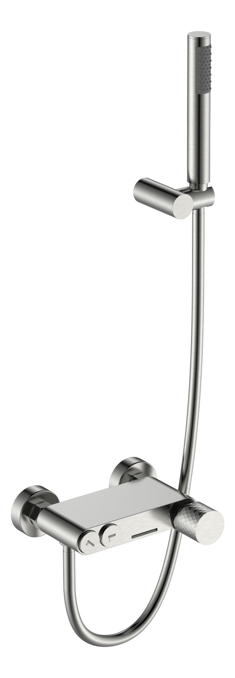 Смеситель STICK для ванны Nikel Brush с ручкой DIAMOND
