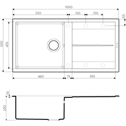 Кухонная мойка Omoikiri Sumi 100-BL