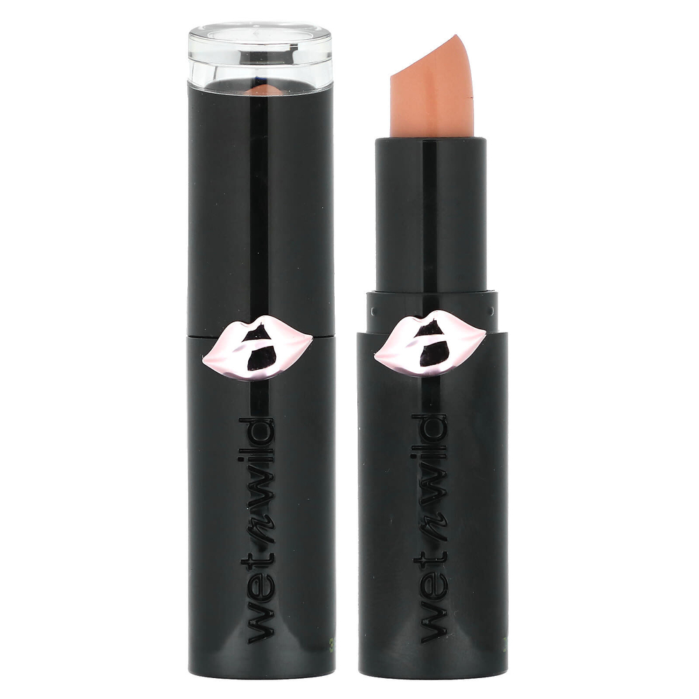 wet n wild, MegaLast, матовая губная помада, оттенок 1111402 Никогда нюдовая, 3,3 г (0,11 унции)
