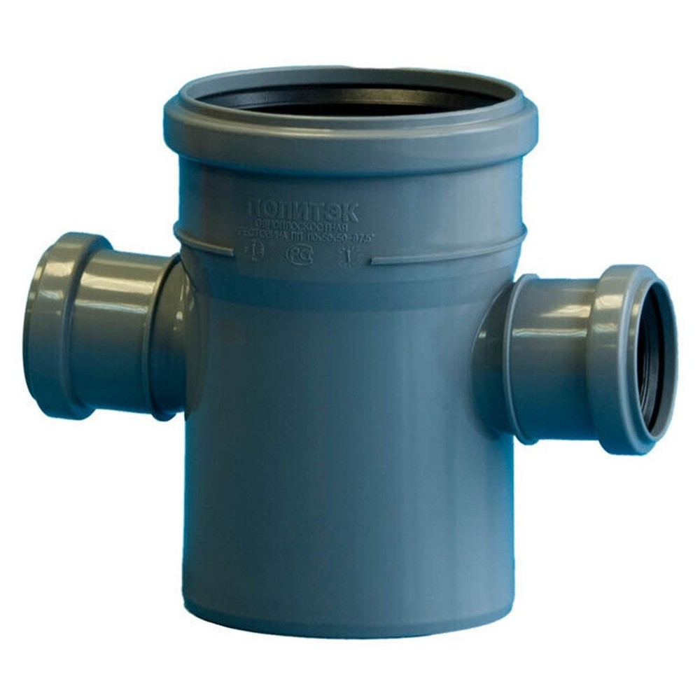 Крестовина Политэк Пайп одноплоскостная 110х50х50/87,5гр. ВК (45)