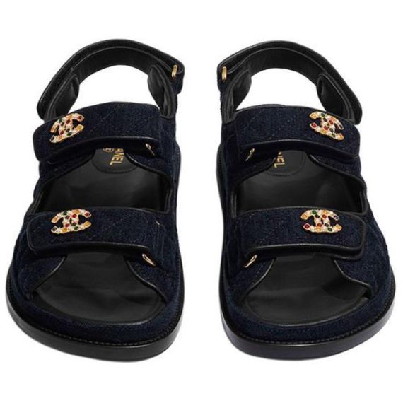 Chanel Beach Sandal 'Navy Blue'