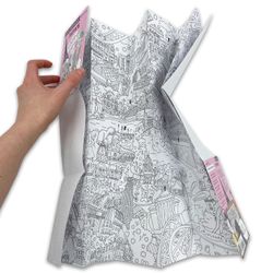 Карта-раскраска «Париж»