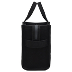 MARC JACOBS Canvas Small Tote Bag Top Zip Closure Women"s Black