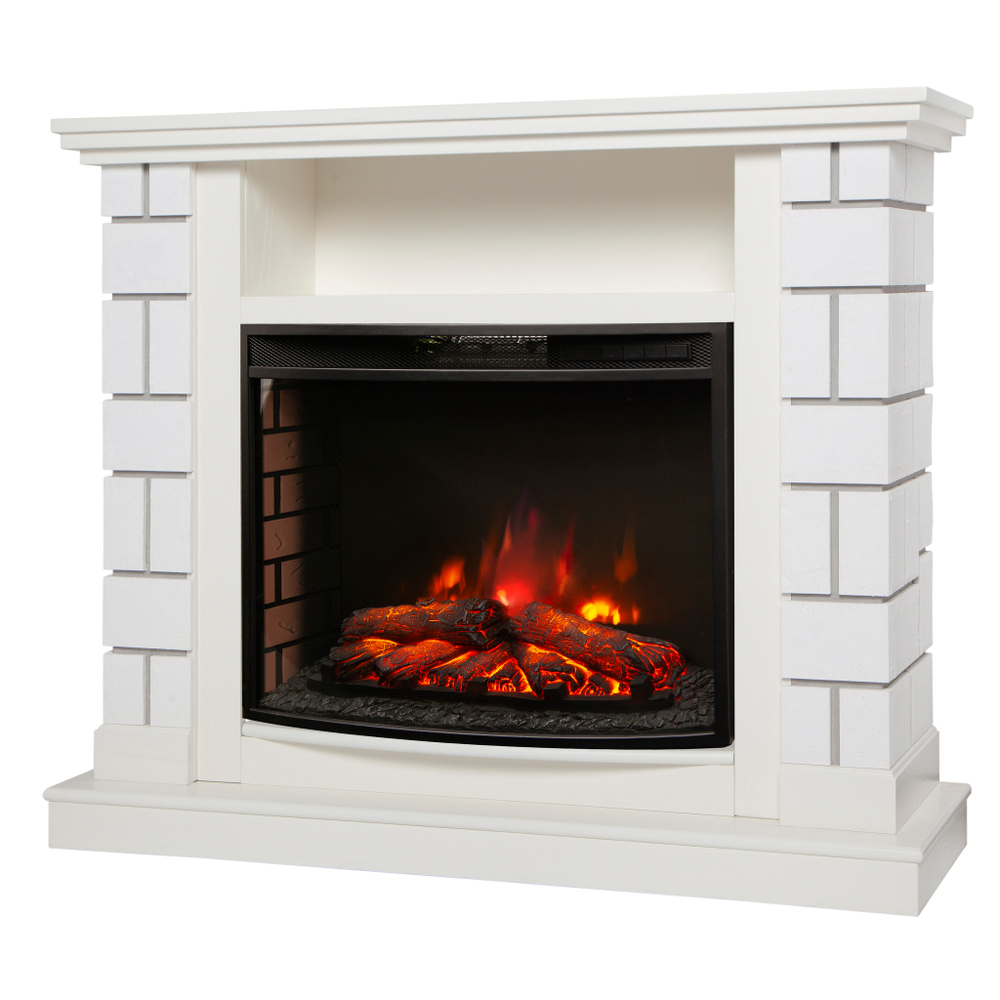 Каминокомплект Real Flame Edward WT с очагом Evrika 25,5