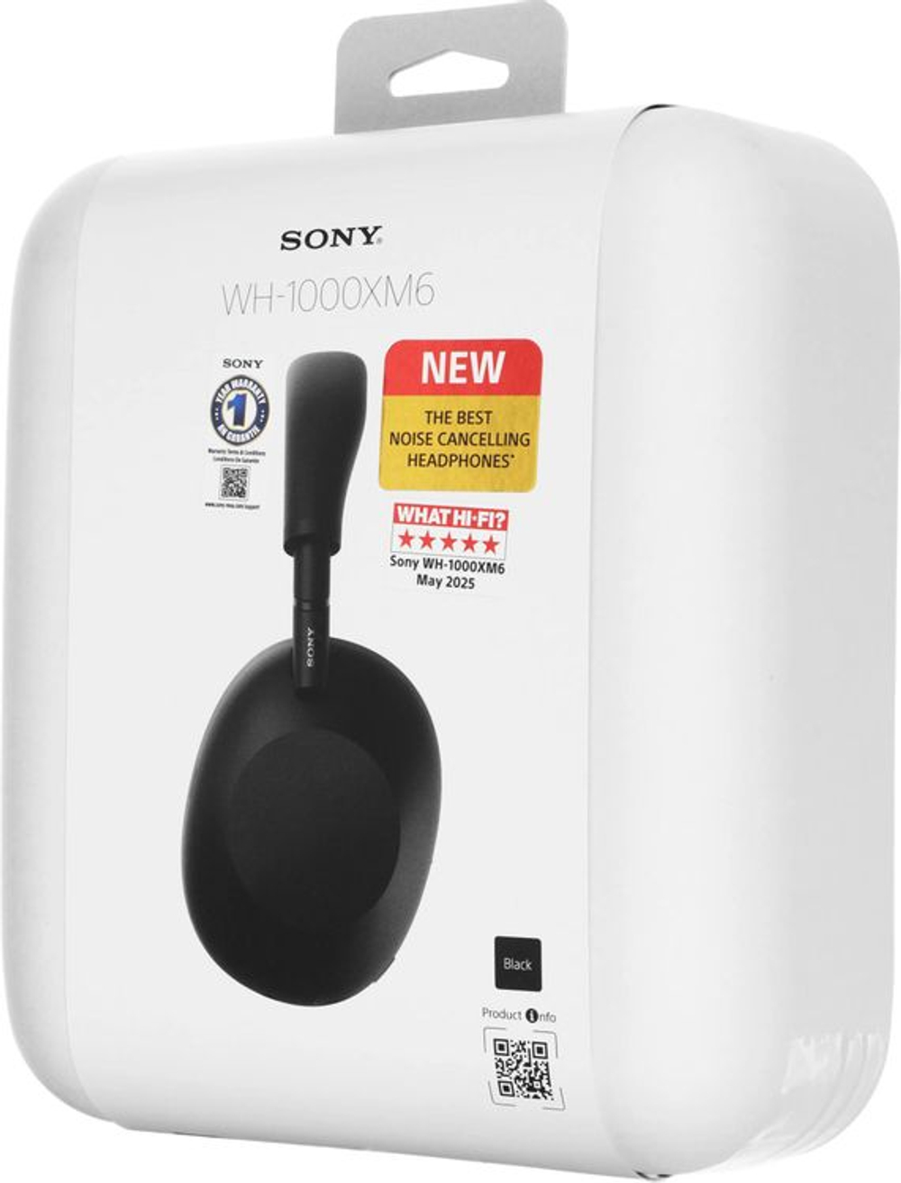 Наушники Sony WH-1000XM6, 3.5 мм/Bluetooth, мониторные, черный [wh1000xm6/bme]