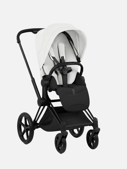 Cybex Priam 5 Style, в цвете Off White (шасси Matt Black) + автокресло Cybex Cloud T Plus