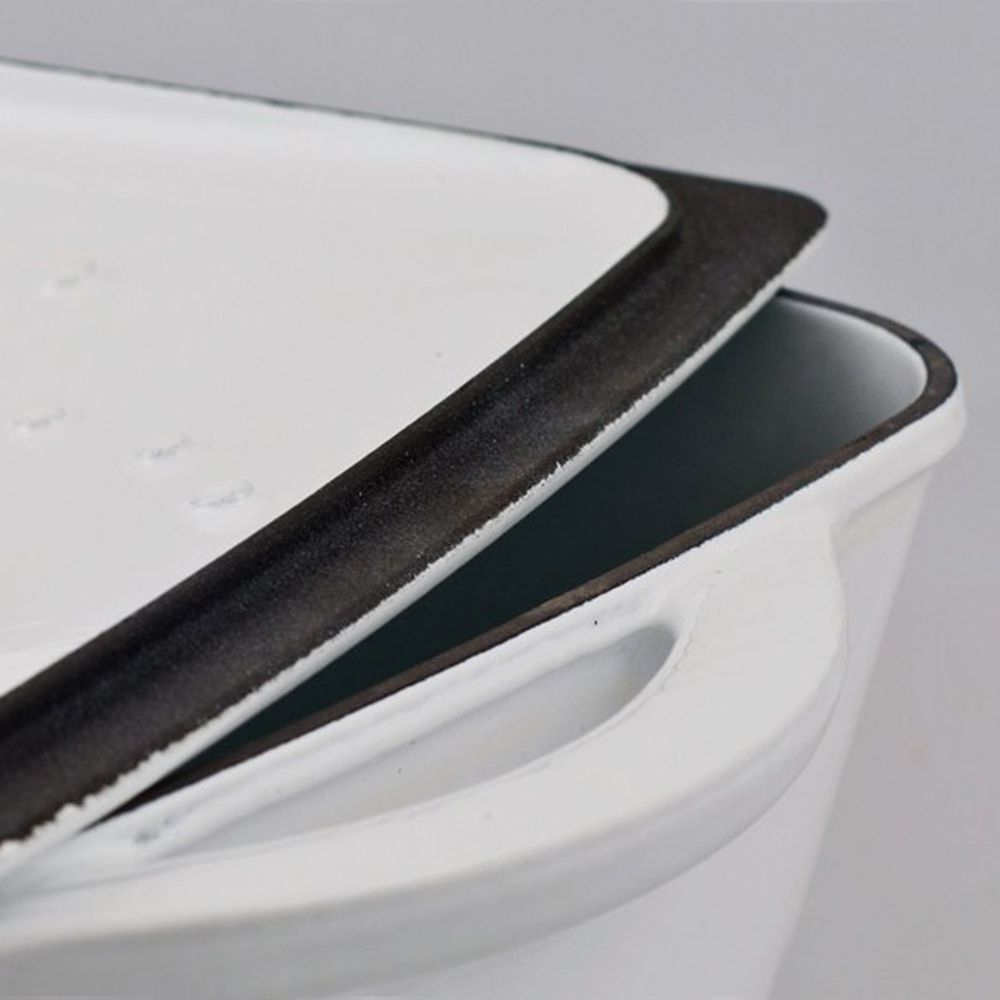 Кастрюля 5.5л Chasseur La Carronde белая Франция детали