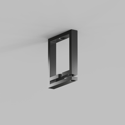 TR5518-BK Накладное крепление гибкого трека-ремня Belty, серия Base, H50мм, IP20, черный, пластик