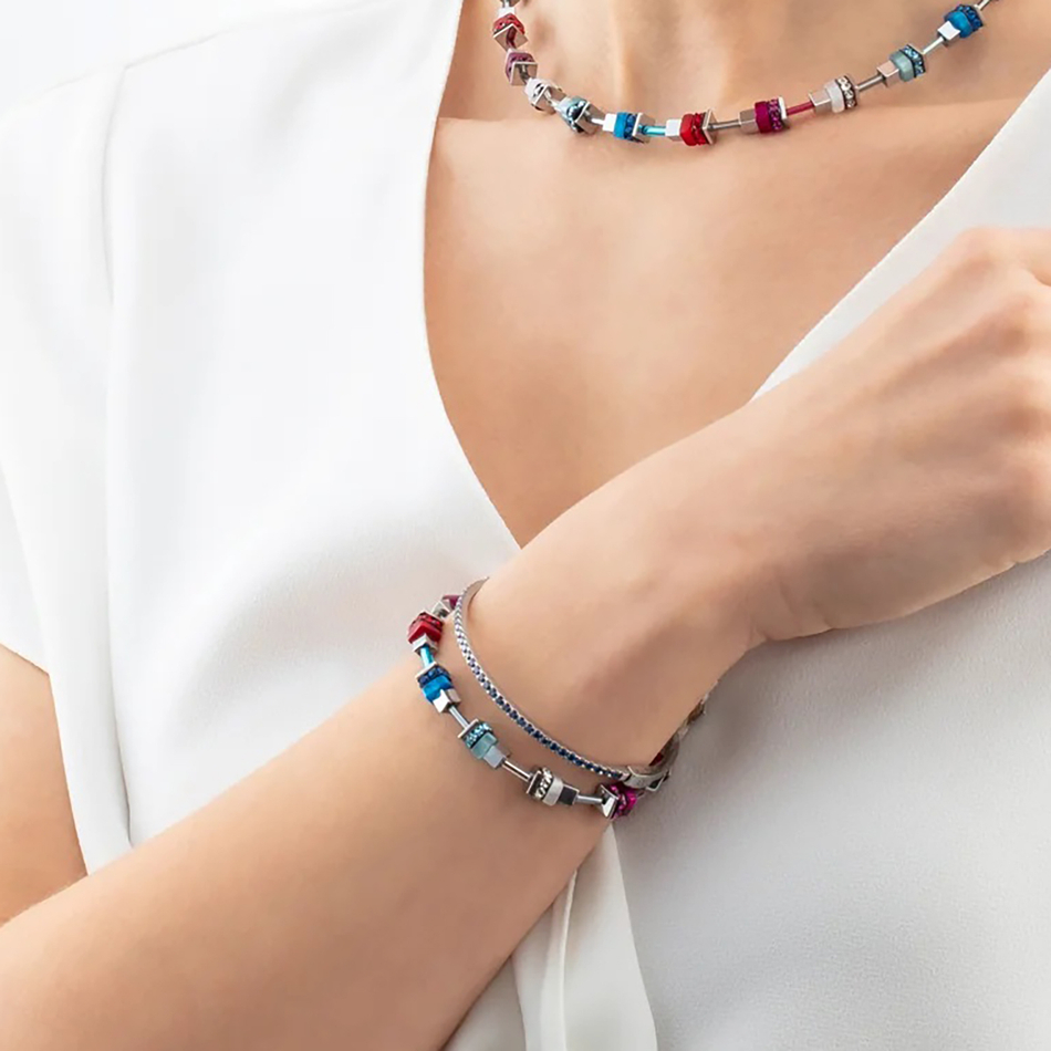 Браслет Coeur de Lion Blue-Red 4413/30-0703