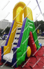 Надувная прямая водная горка с бассейном «Ультра», 9*3*5 м, герметичная