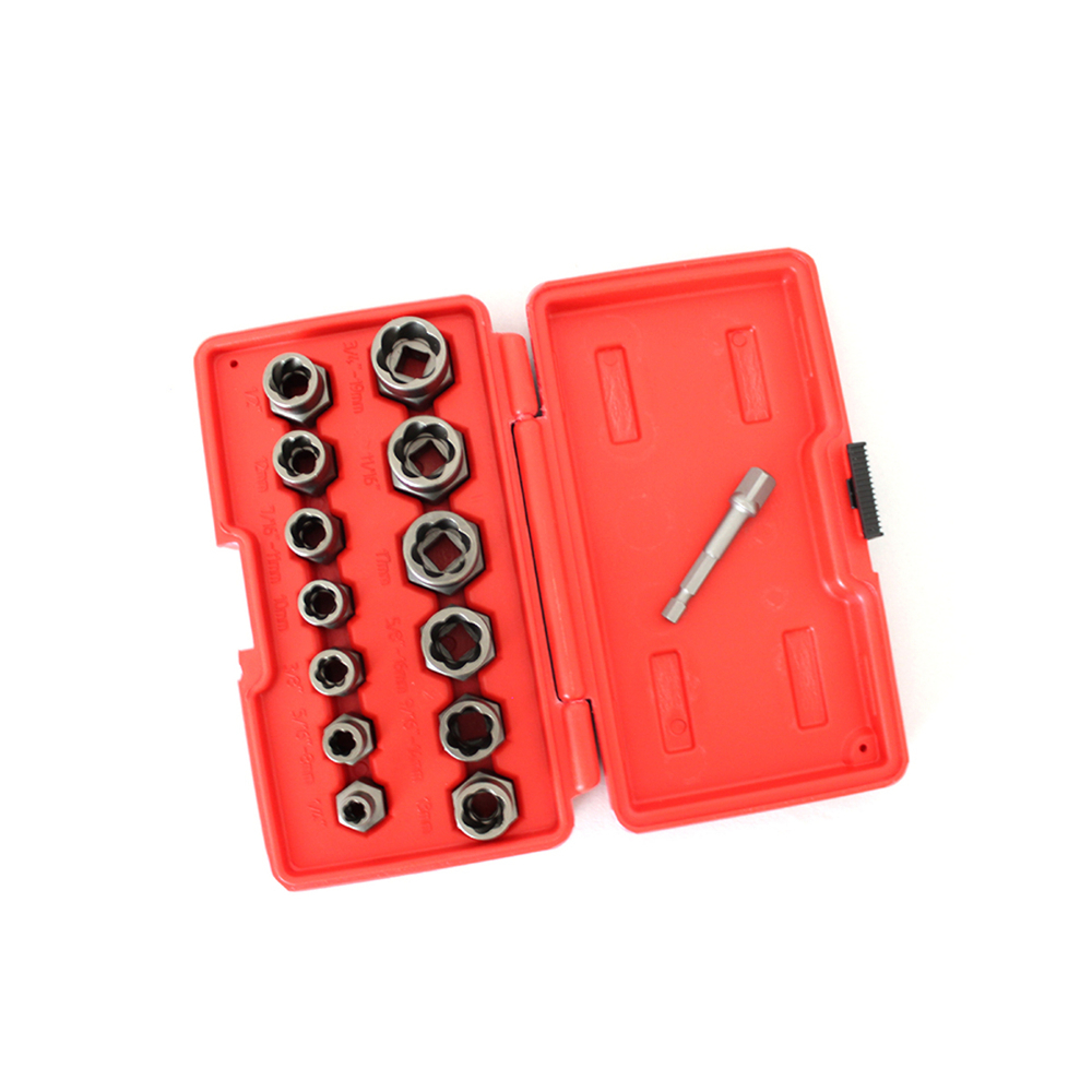 WDK-65482 Набор экстракторов для болтов и гаек с адаптером, 8-19 мм