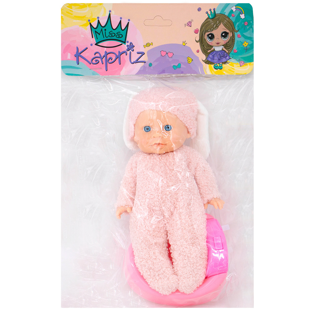 Пупс Miss Kapriz MK2520K-A 20 см. с аксесс., в пак.