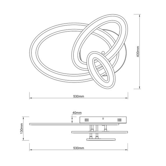 Потолочный светодиодный светильник Escada Volume 10241/3LED