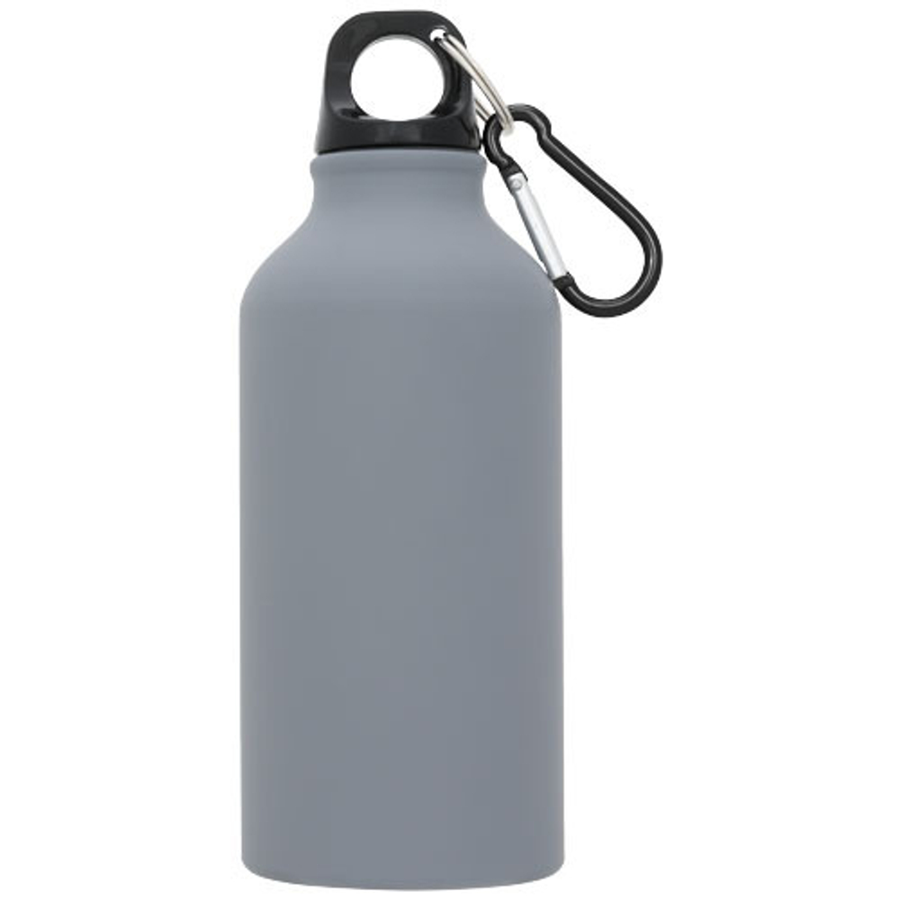 Матовая спортивная бутылка Oregon с карабином и объемом 400 мл