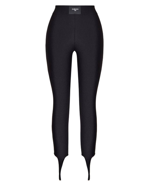 Лосины со штрипками из бифлекса через палец shine