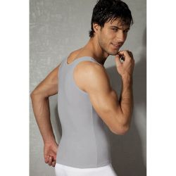 Мужская майка Doreanse с глубоким вырезом серая 2255