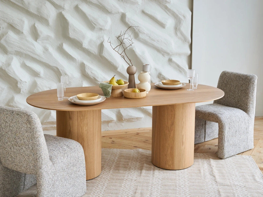 Стол обеденный овальный Mono Stripe 180х100