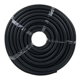 Труба гофр. безгалогеновая FRHF с протяжкой d25 мм (75 м) черная EKF-Plast FRHF-25