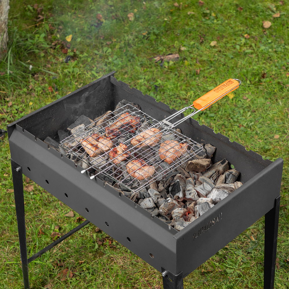 Решетка гриль 270 х 240 мм, хромированная Camping Palisad 69555