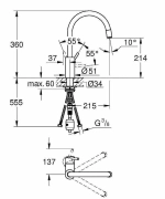 Смеситель для кухни Grohe Concetto new 32663003