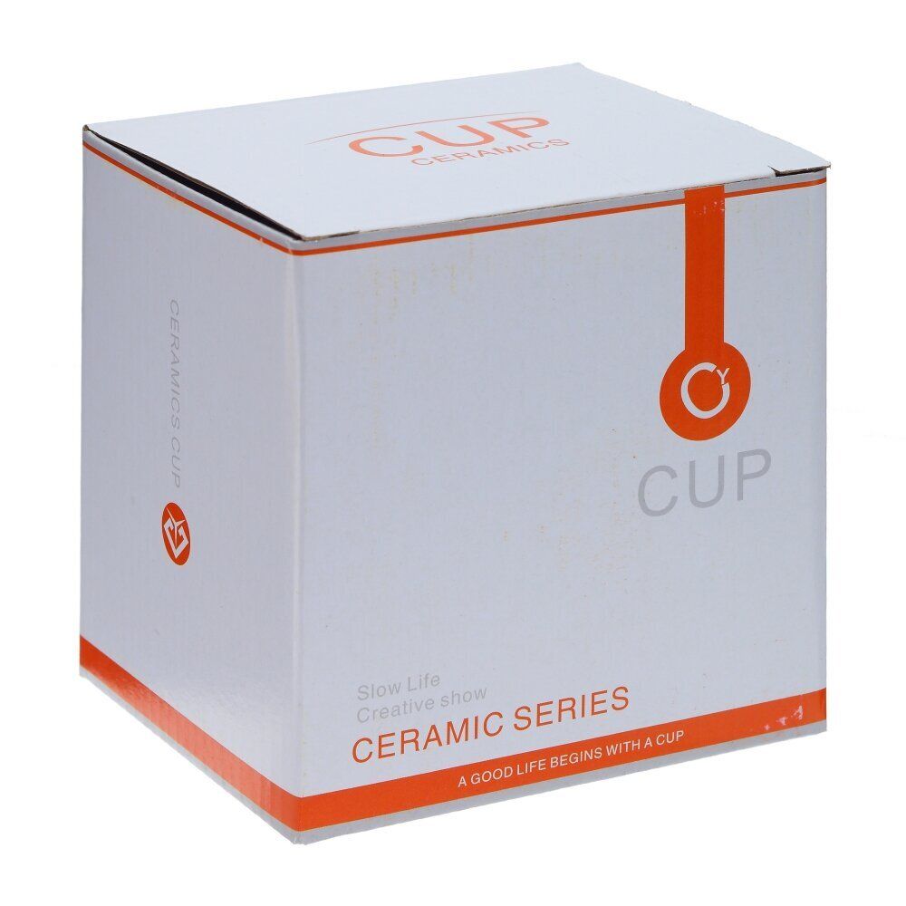 GAEM Кружка с крышкой и ложкой, 380 мл, L11,5 W9 H11 см, 4в.