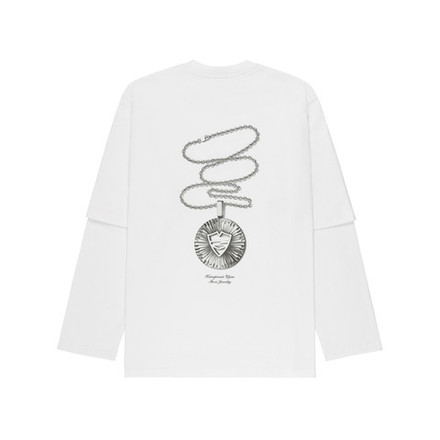 Лонгслив Питерский Щит Сияние Белый